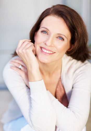 Happy, smiling patient with healthy teeth